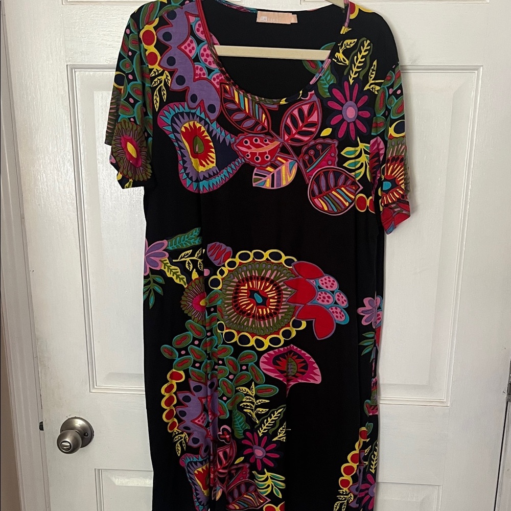 Colorful Floral Women's Dress